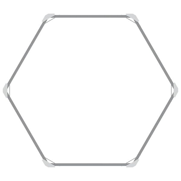 vidaXL Arriate de jardín de acero galvanizado gris 129x129x77 cm