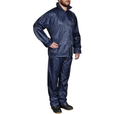 aceptable almacenamiento Temprano Chubasquero impermeable pantalón sudadera hombre azul marino XL | vidaXL.es