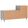 vidaXL Mueble zapatero madera contrachapada gris Sonoma 102x36x60 cm