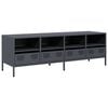vidaXL Mueble de TV acero laminado en fr&iacute;o antracita 135x39x43,5 cm