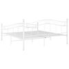 vidaXL Estructura de cama de metal blanco 200x200 cm