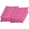 vidaXL Funda de almohada 12 pcs HEERLEN Rosa 40 x 80 cm Poli&eacute;ster