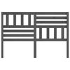 vidaXL Cabecero de cama madera maciza de pino gris 146x4x100 cm