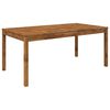 vidaXL Mesa de cena de jard&iacute;n Natural 180 x 88,5 x 75 cm