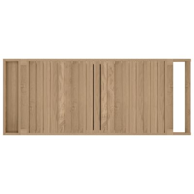 vidaXL Carrito de bar madera maciza de teca 120x50x90 cm