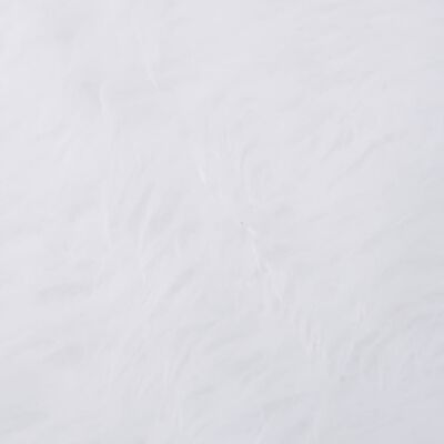 vidaXL Falda del árbol de Navidad blanca 150 cm cuero sintético