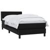 vidaXL Cama box spring con colch&oacute;n cuero sint&eacute;tico negro 80x210 cm