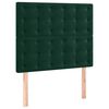 vidaXL Cabecero Terciopelo Verde Oscuro 90x5x118/128 cm