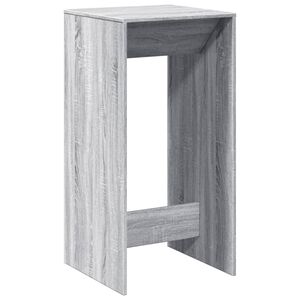 vidaXL Mesa alta de bar madera ingenier&iacute;a gris Sonoma 51x50x103,5 cm
