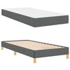 vidaXL Cama tipo Box Spring con colch&oacute;n Gris oscuro 100 x 200 cm tela