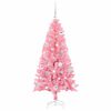 vidaXL Árbol de Navidad con 150 LED con soporte Rosa 150 cm PVC