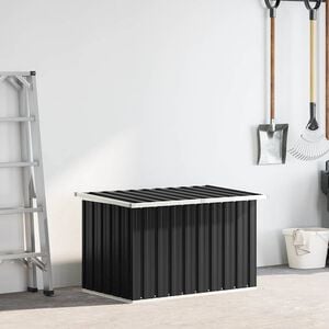 vidaXL Caja de almacenaje para jard&iacute;n gris antracita 109x67x65 cm
