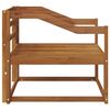 vidaXL Sof&aacute; intermedio de exterior Madera de Acacia S&oacute;lida Natural