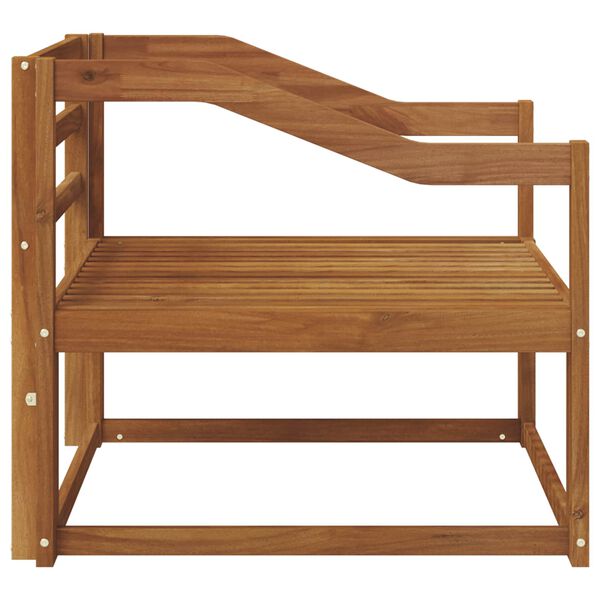 vidaXL Sof&aacute; intermedio de exterior Madera de Acacia S&oacute;lida Natural