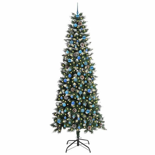 vidaXL &Aacute;rbol de Navidad artificial Verde 240 cm PVC, Pl&aacute;stico y Acero
