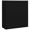 vidaXL Armario de oficina de acero negro 90x40x102 cm