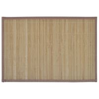 6 salvamanteles de bambú 30x45 cm marrón
