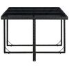 vidaXL Set comedor de jardín 11 piezas y cojines ratán sintético negro