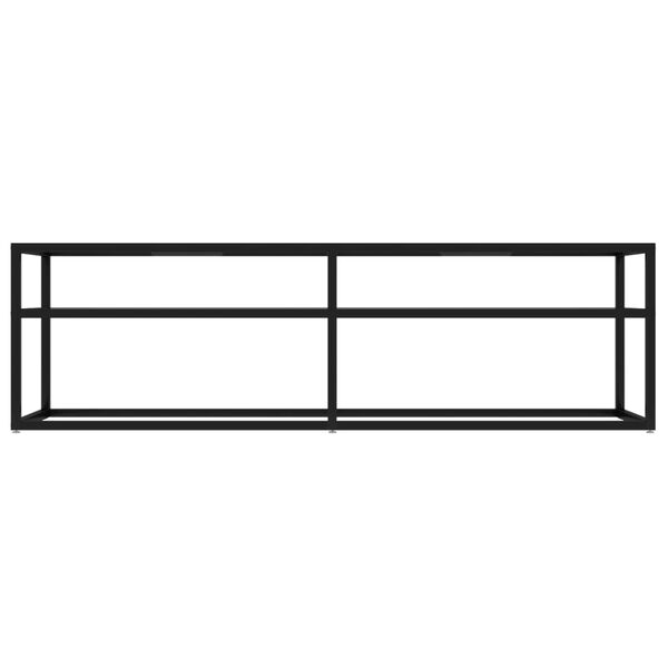 vidaXL Mueble para TV vidrio templado transparente 140x40x40,5 cm