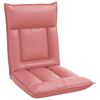 vidaXL Silla de suelo Rosa 55 x 61 x 70 cm Cuero sint&eacute;tico
