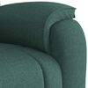 vidaXL Sillón de masaje reclinable de tela verde oscuro