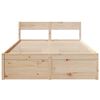 vidaXL Estructura de cama sin colchón madera de pino maciza 120x200 cm