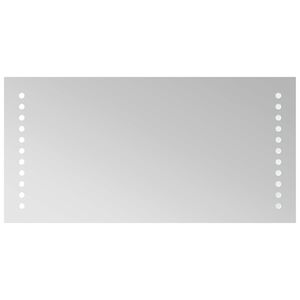 vidaXL Espejo de ba&ntilde;o LED Transparente 40 x 20 cm vidrio templado