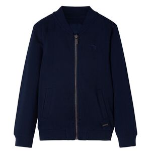 vidaXL Sudadera infantil con cremallera azul marino 104