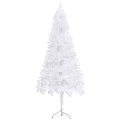 vidaXL Árbol de Navidad artificial de esquina blanco 240 cm PVC