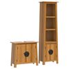 vidaXL Conjunto de muebles de ba&ntilde;o 2 piezas madera maciza de pino