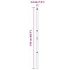 vidaXL Poste de Valla 7 pcs Verde Acero