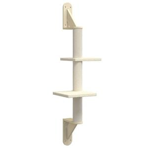 vidaXL &Aacute;rbol rascador para gatos de pared crema 108 cm