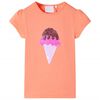 Camiseta infantil naranja ne&oacute;n 128