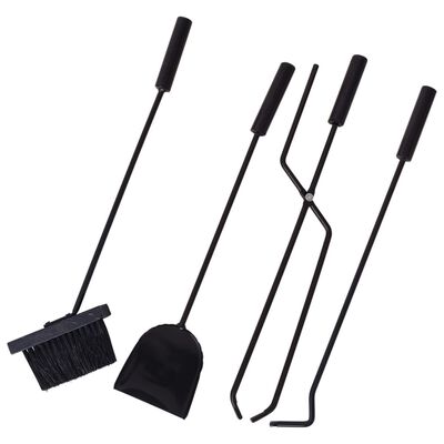 vidaXL Set de herramientas de chimenea de 5 piezas