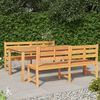 vidaXL Juego de comedor para jard&iacute;n 3 pzas madera maciza de teca