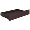 vidaXL Estructura de cama con 2 cajones pino marr&oacute;n oscuro 180x200 cm
