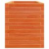 vidaXL Jardinera de madera maciza de pino marr&oacute;n cera 110x40x46 cm