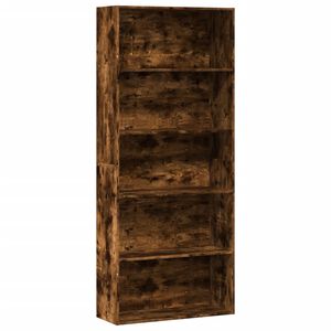 vidaXL Estanter&iacute;a madera ingenier&iacute;a color roble ahumado 80x30x189 cm