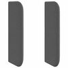 vidaXL Oreja de cabecero Gris Tenue tela