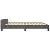 vidaXL Estructura cama sin colch&oacute;n terciopelo gris oscuro 200x200 cm