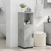 vidaXL Gabinete de Ba&ntilde;o con puerta Gris Concreto 30 x 35 x 95 cm