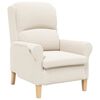 vidaXL sill&oacute;n Crema Tela de Sherpa suave