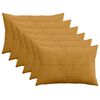vidaXL Funda de almohada 6 pcs ALMELO Amarillo 50 x 80 cm pana