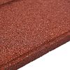 vidaXL Piedra decorativa 6 pcs Rojo 40,5 x 40,5 x 2 cm Goma