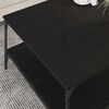 vidaXL Mesa de Café Roble negro 80 x 80 x 40 cm Madera contrachapada