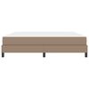 vidaXL Estructura de cama con colch&oacute;n Capuchino 180 x 200 cm tela