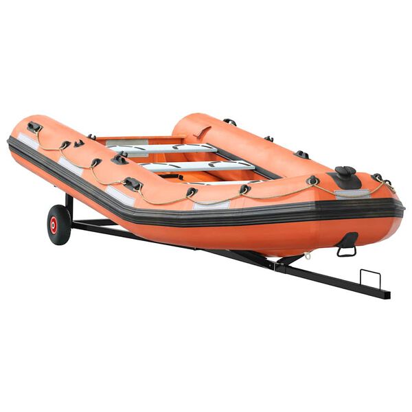 vidaXL Remolque para barcos Plateado 302 x 107 x 42 cm Acero