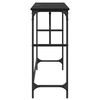 vidaXL Mesa Consola Roble Negro 100 x 32 x 75 cm Madera de ingenier&iacute;a