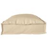 vidaXL Juego de cojines de paleta 2 pcs Beige 100 x 40 x 8 cm