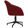 vidaXL Silla de comedor giratoria de terciopelo rojo tinto